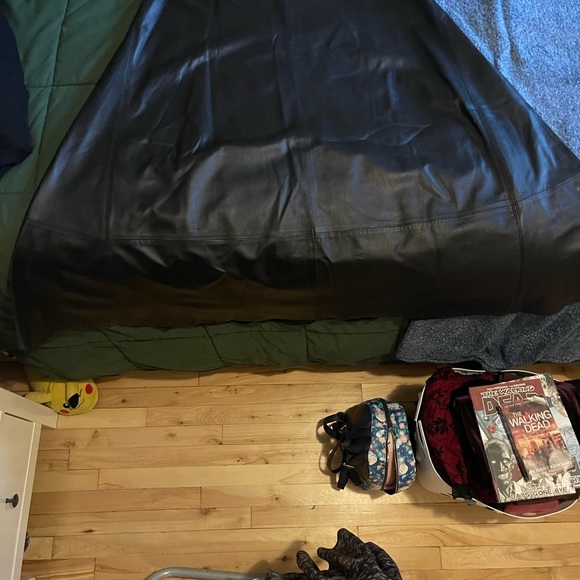 Black Leather Maxi Skirt - Picture 6 of 6